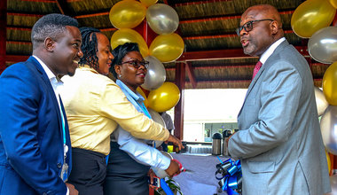 gazebo opening rsce regional service centre entebbe paulin djomo mark kaheru yury cherep anita pinto martha ludigonyenje