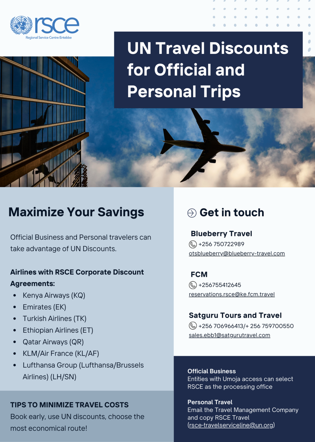 UN Travel Discounts