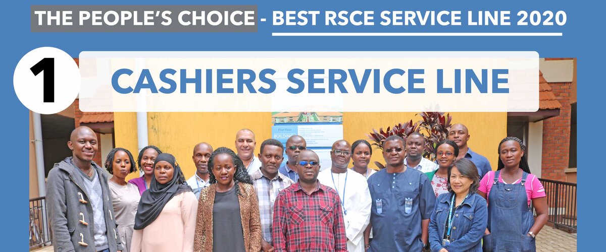 regional service centre entebbe international client service week customer cashiers service line yannick van winkel