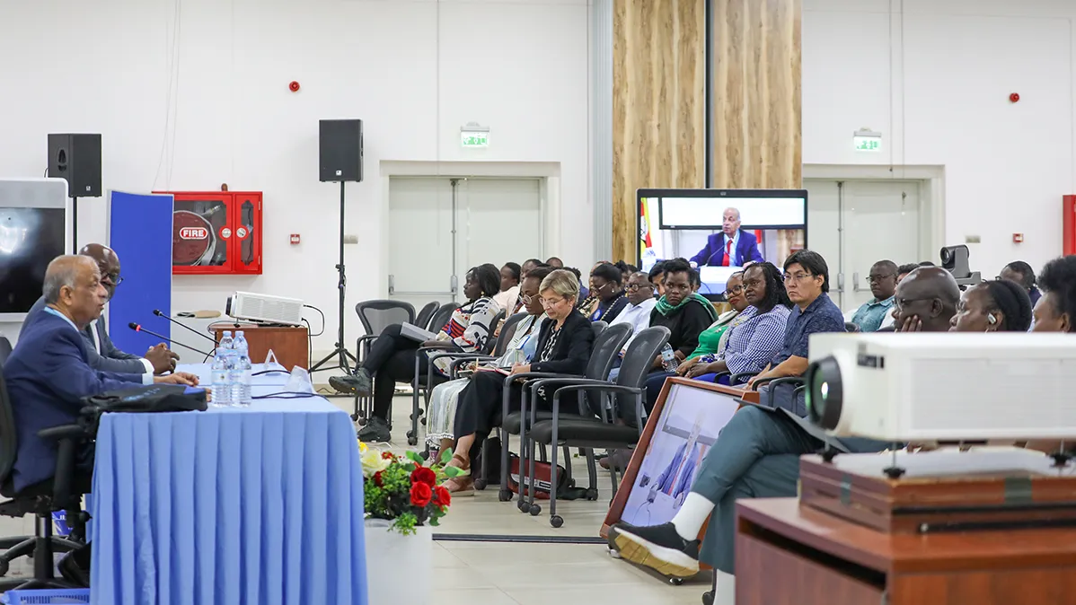 A section of staff members during the townhall meeting. A section of staff members during the townhall meeting.