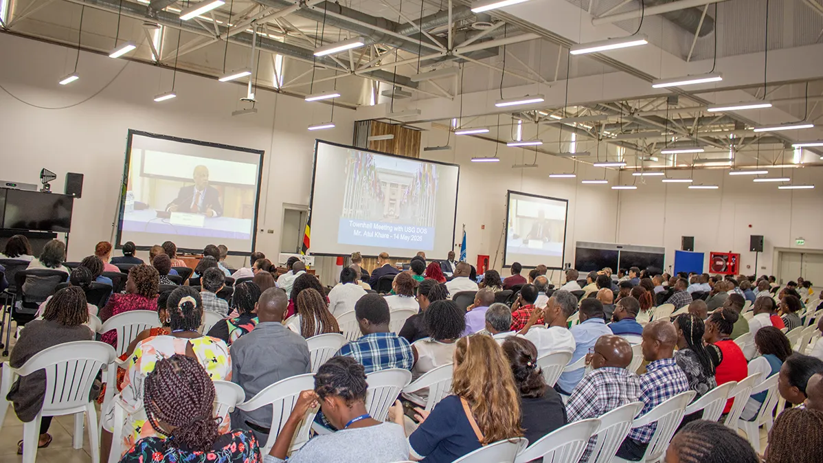 A section of staff members during the townhall meeting. A section of staff members during the townhall meeting.