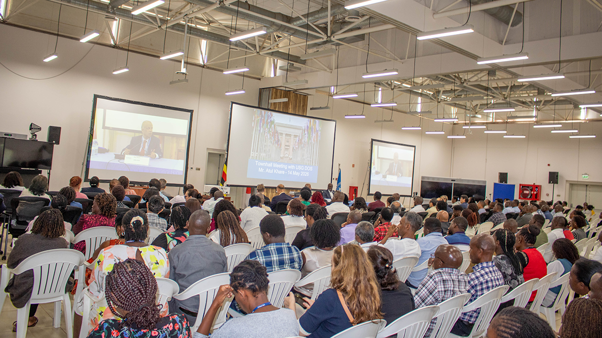 A section of staff members during the townhall meeting. A section of staff members during the townhall meeting.