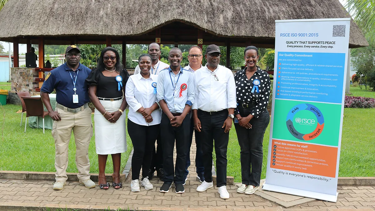 Group photo featuring members of the Legal, Audit and Risk Response Management Unit (LARRMU) and some members of RSCE staff Group photo featuring members of the Legal, Audit and Risk Response Management Unit and some members of RSCE staff