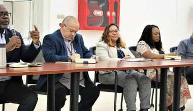 town hall january 2020 regional service centre entebbe rsce un united nations paulin djomo Nalini Contreras jorge gregorio