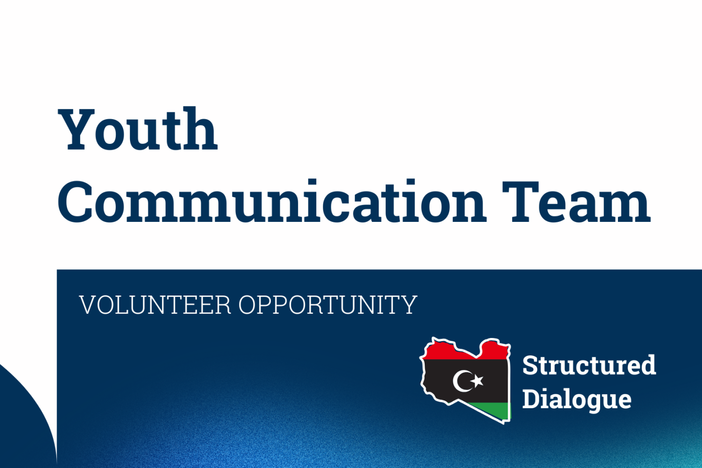 illustrative graphic invite Libyan youth to apply for the opportunity 