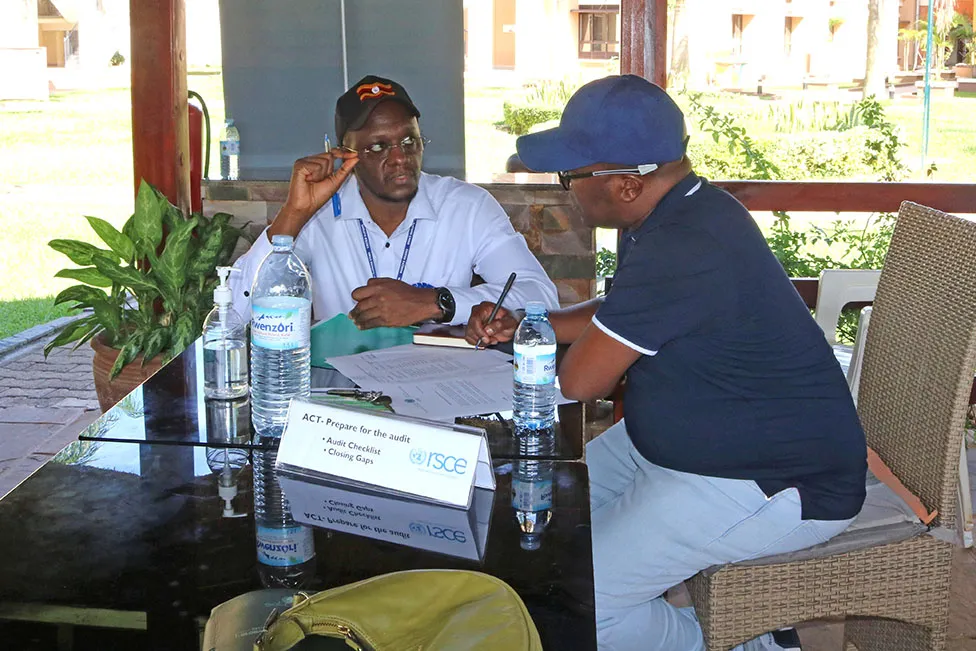 ISO Consultant talks to RSCE staff member about their readiness for ISO 9001:2015 audit ISO Consultant talks to RSCE staff member about their readiness for ISO 9001:2015 audit